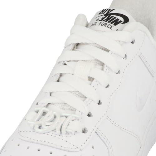 white air force ones just do it