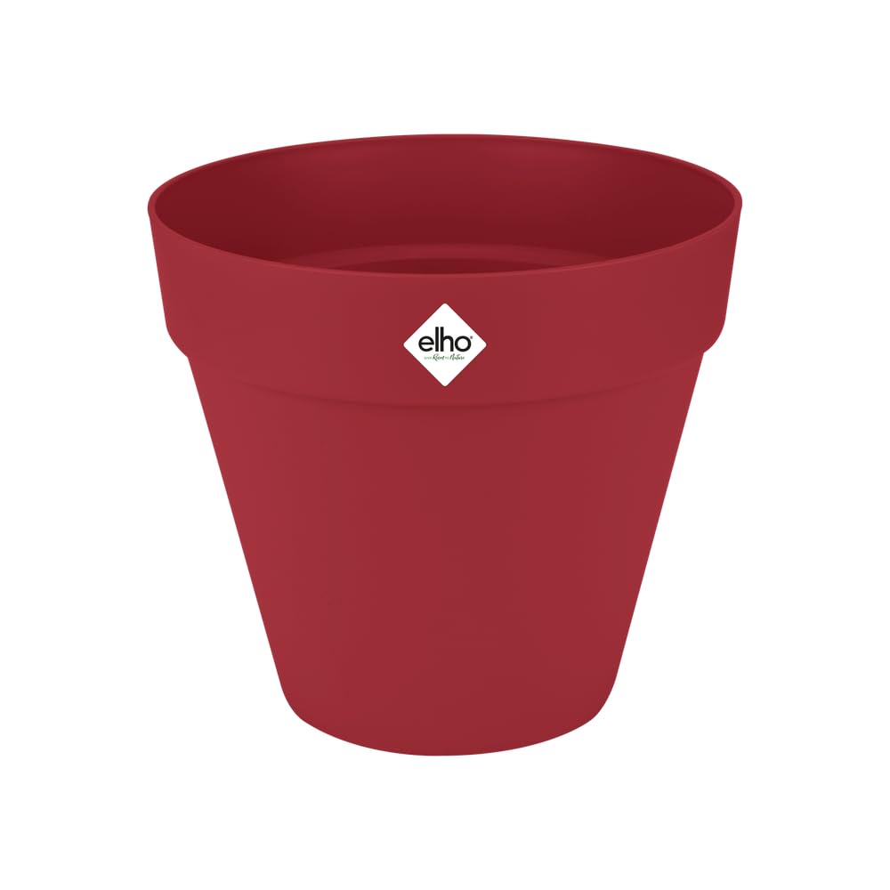 elho Loft Urban Round 30 - Large Plant Pot Outdoor - 100% Recycled Plastic - Ø 28.5 x H 26.0 cm - Red/Theatre Red — image 1