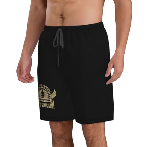 Born to Be A Soldier Army Veteran Mens Swim Trunks Quick Dry Swim Board Shorts Casual Beach Shorts2