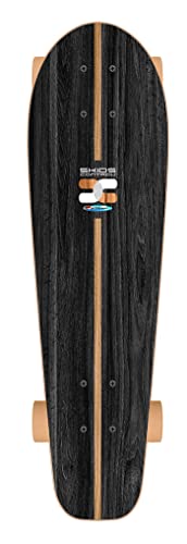 Skateboard Cruiser 27,5 x 8 SKIDS Control Oxygen, 70CM X 20CM, Blue-Black-Wood