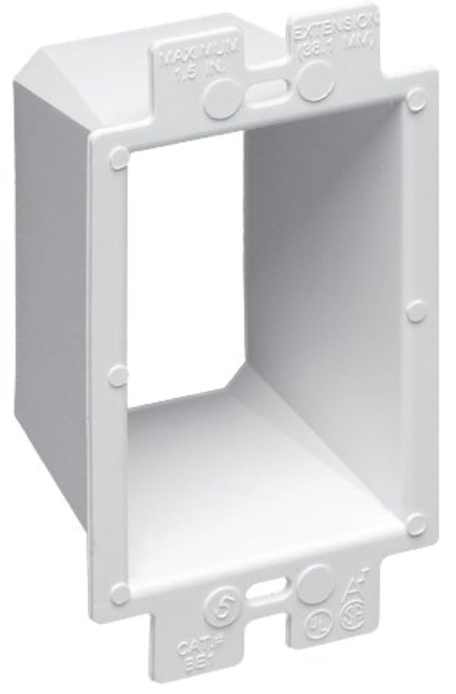 ARLINGTON BE1 Box Extender, Levels and Supports Wiring