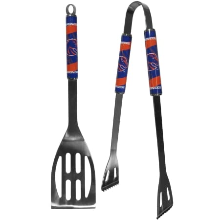Siskiyou Sports C2BQ73 NCAA Boise St. Broncos 2 Piece Steel BBQ Tool Set