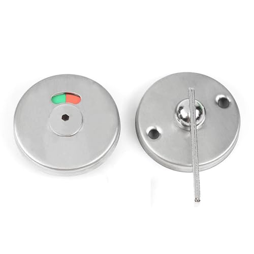 BE-TOOL 2PCS Heavy Duty Entry Indicator Lever for Commercial Use in Restaurants, Gyms, Hospitals, Warehouses and Medical Facilities,Silver Vacant Engaged Lock