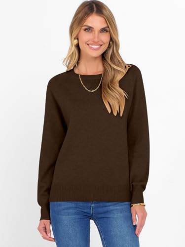 ANRABESS Sweater for Women Long Sleeve Crewneck 2025 Fall Winter Soft Loose Fit Basic Knit Pullover Sweaters Top Outfits3