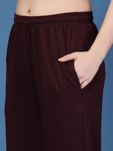 Image of UZARUS Women's Ultra-Soft Baggy Fit /Relaxed Fit Joggers with Side Pockets & Gripped Hem