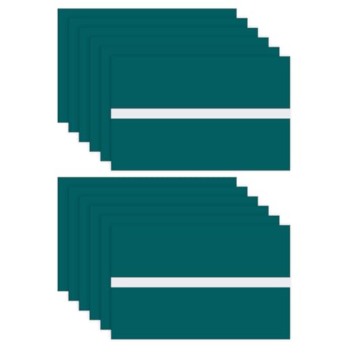 Image of M METERXITY 12-Pack Double Color Laser Engraving Blanks 7x11 Inch,1.3mm Thick ABS Plastic Sheet Engraved Material for Name Plate /Yard Signs /Laser Cutting /DIY Carving /Craft[Dark Green /White]