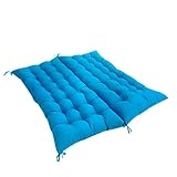 HIGH QUALITY: Non slip lounger chair cushions with Tie is made of high quality brushed fabric as well as thick and soft pearl cottonr, comfortable and , colorfast, breathable, perfect for indoor and outdoor rattan chairs (Warm tips: The product is vacuum packed, after unpacking, please let the garden bench cushion dry in the sun for 48 hours, then pat lightly. Then the cushion returns to its original shape.)