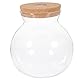 UKCOCO Glasflasche Landschaftsflasche Durchsichtiger Behälter Kleiner Vorratsbehälter Pilzbehälter Led-ngläser Mit Korkdeckel Mikro-Landschaftsvase Aquarium Landschaftsflasche