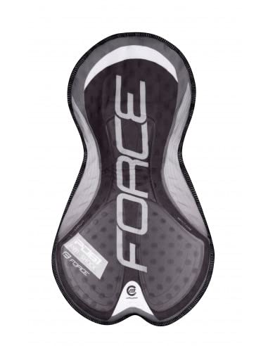 FORCE Pantaloncini ciclismo fondello in gel FAME nero - S