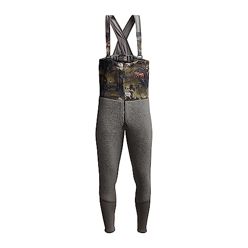 Sitka Gear Men's Gradient Cold Weather Water Repellent Insulated Non-Compressible Ultra-Thick Fleece Hunting Bib, Timber, XXX-Large