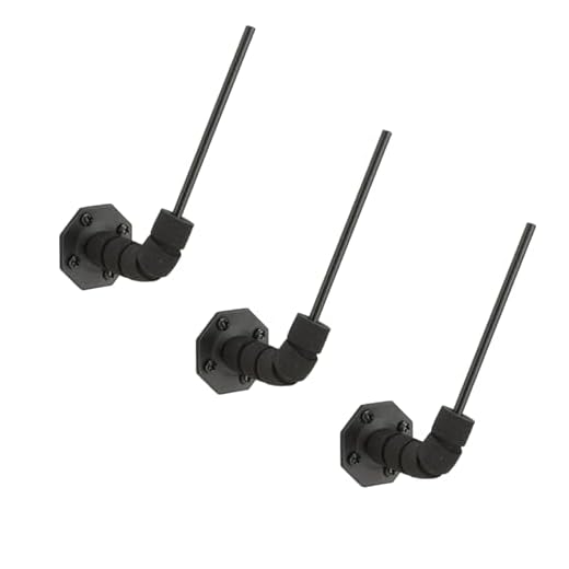 EVCUHASL Handgun Hanger, 90 Degree in Barrel Pistol Holder, Solid Vinyl Coated Pistol Stand, Wall-mounted Gun Rack for Display or Concealed Storage, Indoor Gun Safe Accessory 1 Pack