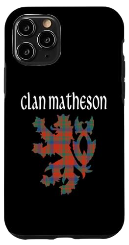 Image of iPhone 11 Pro Clan Matheson Tartan Scottish Family Name Scotland Pride Case