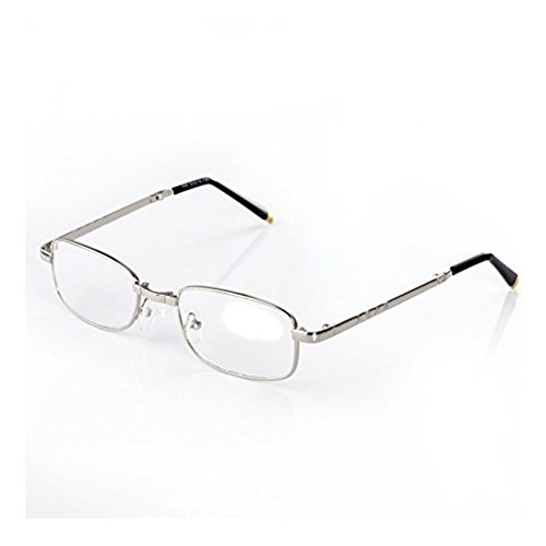 Magg Eyes Two Way Foldable Readers In Portable Nylon Zip Cases Classic Silver Folding Reading Glasses For Men Or Women (1 Piece, 3.5) #TOP2