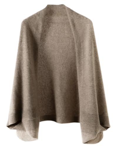 Faux Cashmere Shawls and Wraps Sleeves Scarf Soft Lightweight Open Front Poncho Dual Purpose Warm Shawl for Women