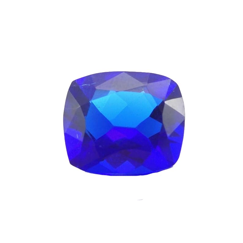 Pierre précieuse saphir bleu coussin 10x8mm pour bague et création