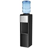 IKT Hot and Cold Top Load Water Cooler Dispenser, 3 or 5 Gallon with Child Safety Lock, Built-in Refrigerating Compressor, and 304 Stainless Steel Tank