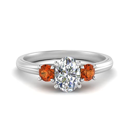 Image of Choose Your Gemstone Classic Three Stone Ring 925 Sterling Silver Oval Shape 3 Stone Engagement Rings Everyday Jewelry Wedding Jewelry Handmade Gifts for Wife US Size 4 to 12