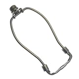 FDXGYH 6 inch Lamp Shade Harp Holder Kit Heavy Duty Horn Frame Lampshade Bracket with Solid lamp finial Cap for Table and Floor Lamps (Bronze)