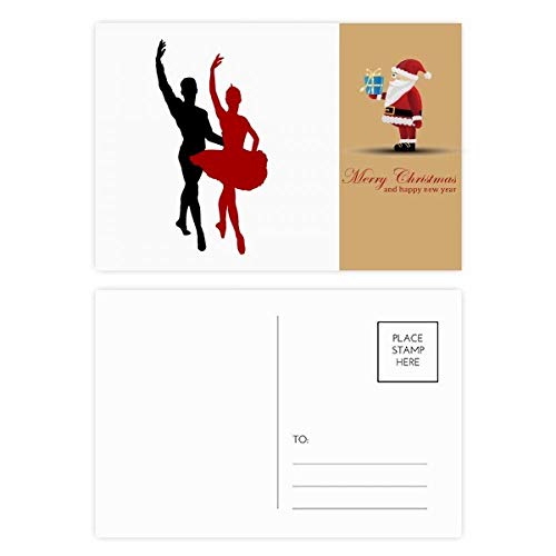 Cartes postales de danse sociale lot de 20 illustration duo performance Noël