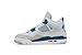 Nike Mens Air Jordan 4 Retro Basketball Shoe, OFF WHITE/MILITARY BLUE-NEUTRAL GREY, 7.5 UK (8.5 US)