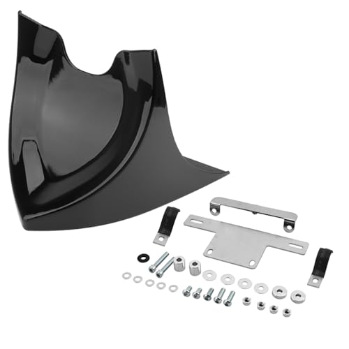 Spoiler avant de mentonnière moto noire finition premium pour Harley