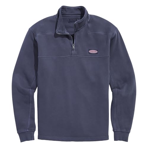 vineyard vines Men's Garment Dyed Surf Shep Shirt, Nautical Navy