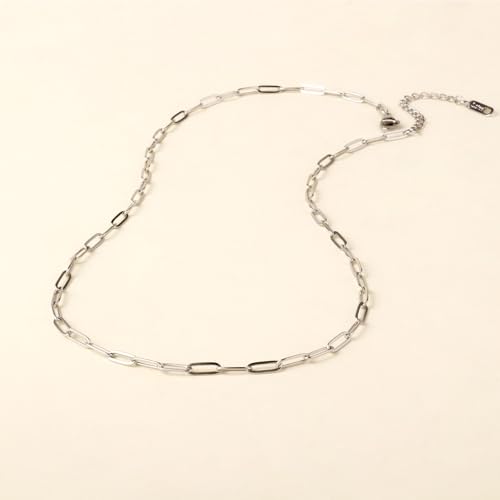10PCS Paperclip Chains Necklace Bulk 3MM 22 Inches Stainless Steel Finished Paperclip Link Chain Bulk forJewelry Making by Cadikez - Image 3