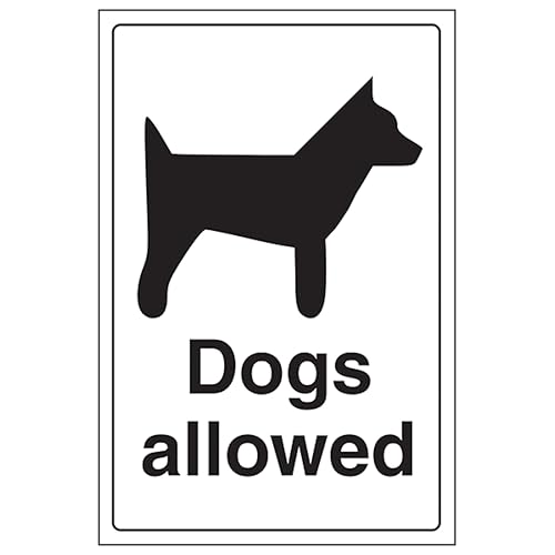 Panneau Dogs Allowed phosphorescent V Safety 1mm contre la confusion nocturne