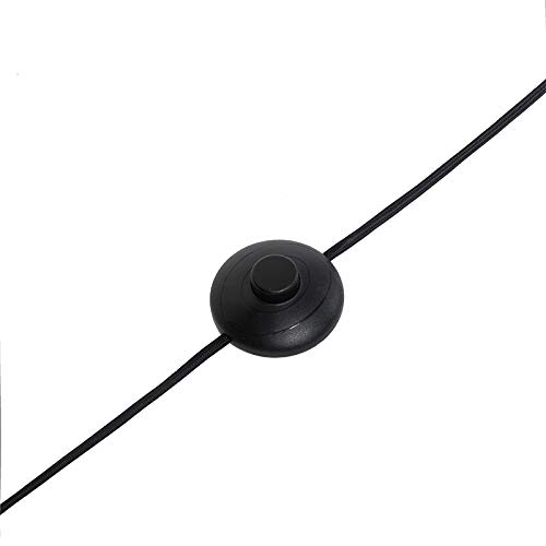 Qazqa Modern Stehleuchte, Stehlampe - Vt - Schwarz Gold, Rund, max. 60W, Geeignet für LED, 150cm, Ideal als Küche lampe, Schlafzimmerlampe und Wohnzimmerlampe