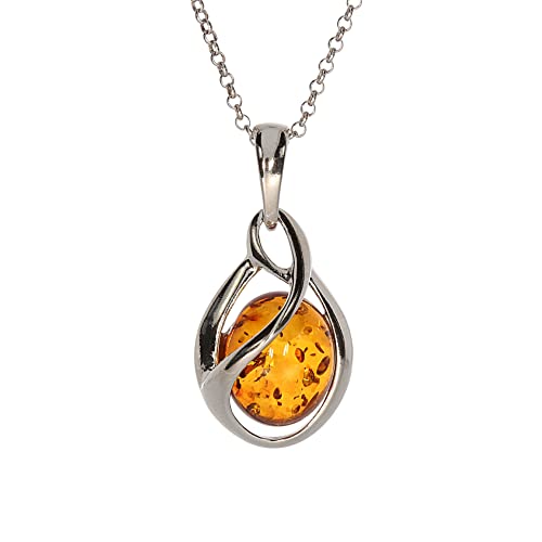 Artisana-Schmuck Bernstein Anhänger, moderner Anhänger (ohne Kette)...