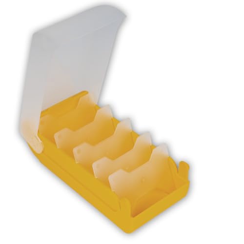 TimeTEX - Karteikasten aus robustem Kunststoff, A8, Halbtransparent mit einschiebbarem Deckel,...