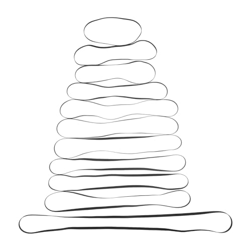 DECORNIJIA 11 Piezas Correa de Transmisión para Tocadiscos de Banda de Goma Antideslizante para Reparación de Gramófonos Resistente y Silenciosa Adaptable Múltiples y Condiciones Climáticas