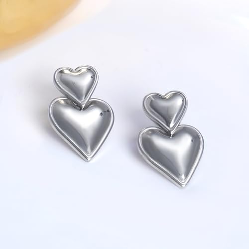 Image of Rubans Demi Fine Stainless Steel Drop Earrings Daily Gift for Women & Girls
