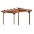 Jaxilyn 12x10 ft Wood Pergola,Outdoor Wood Gazebo Grape, Durable, Quality Supported Structure Entertaining Outdoor Wooden Pergola for Climbing Plant Support at Garden, Patio, Backyard, Deck, Brown