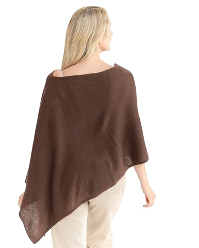 Image of CLAUDIA NICHOLE Womens 100% Cashmere Dress Topper - Cashmere Poncho Wrap