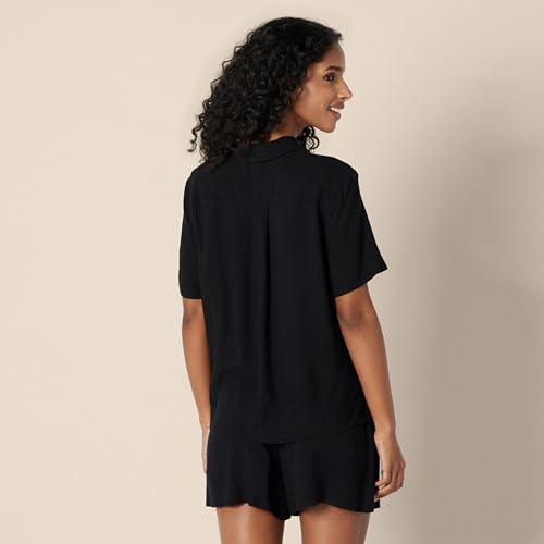 Amazon Essentials Women's Relaxed-Fit Fluid Twill Button-Down Shirt (Short Sold Separately)2