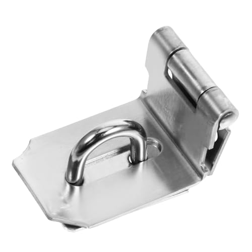 HOMOCONO Locking Latch Hardware 90 Degree Right Angle Lock Hasp Padlock Latch for Cabinet