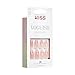 KISS, Press-On Nails, Nail glue included, 'clatant', Medium Size, Almond Shape, Includes 28 Nails, 2g Glue, 1 Manicure Stick, 1 Mini file