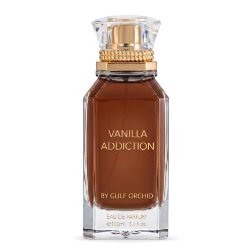 Gulf Orchid Vanilla Addiction Eau De Parfum Long Lasting Sweet Vanilla Perfume for Women & Men with Coconut Jasmine & Musk Luxury Gourmand Fragrance 100ml