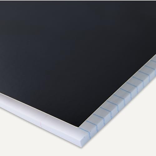 Image of Amazon Basics College Ruled Spiral Notebook, For Work and School, 70 Sheets, 8 inch x 10.5 inch, Black, 2 pack