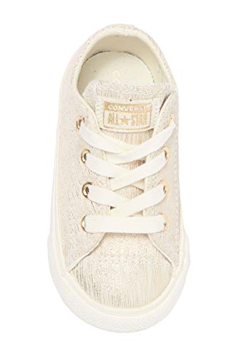 Converse Youth Chuck Taylor All Star Leather Ox Egret/Gold 363092C (Numeric_12)4