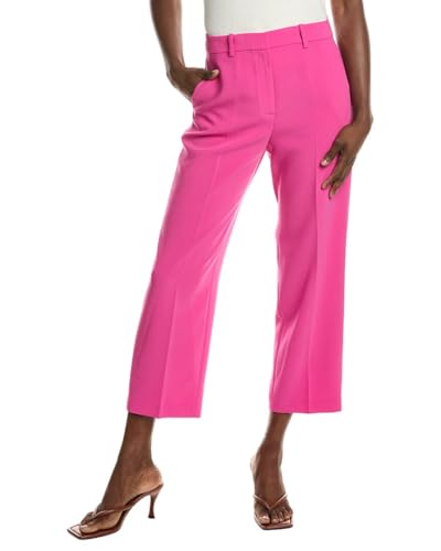Theory Womens High-Waist Straight Pant, 0, Pink