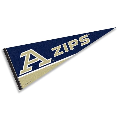 Akron Zips New Logo Pennant Banner Flag