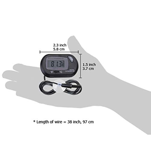 Meric Digital Thermometer for Bearded Dragon, Accurately Reads Enclosure Temperature in Celsius & Fahrenheit, 2 Suction… - Image 5