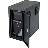 Orbit CPU Computer Enclosure Cabinet with Front/Rear Doors and 2 Exhaust Fans - Black