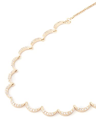 Chic CZ Crescent Necklace for Women