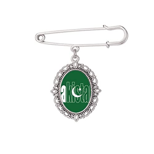 Broche drapeau Pakistan finition émaillée grand soin taille M