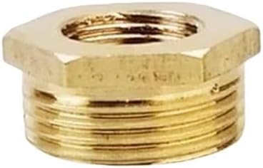 Brass Hex Bushing Reducer Pipe Fitting F To M Threaded 1/8 1/4 3/8 1/2 3/4 Reducing Copper Water Gas Adapter Coupler Connector,500 Pcs
