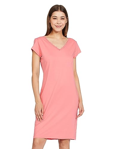 Image of Amazon Brand - Symbol Women's Cotton Knee Length Regular Fit Nighty