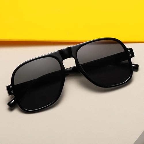 Lunettes de soleil à rivets décoratifs style rétro chic - 3